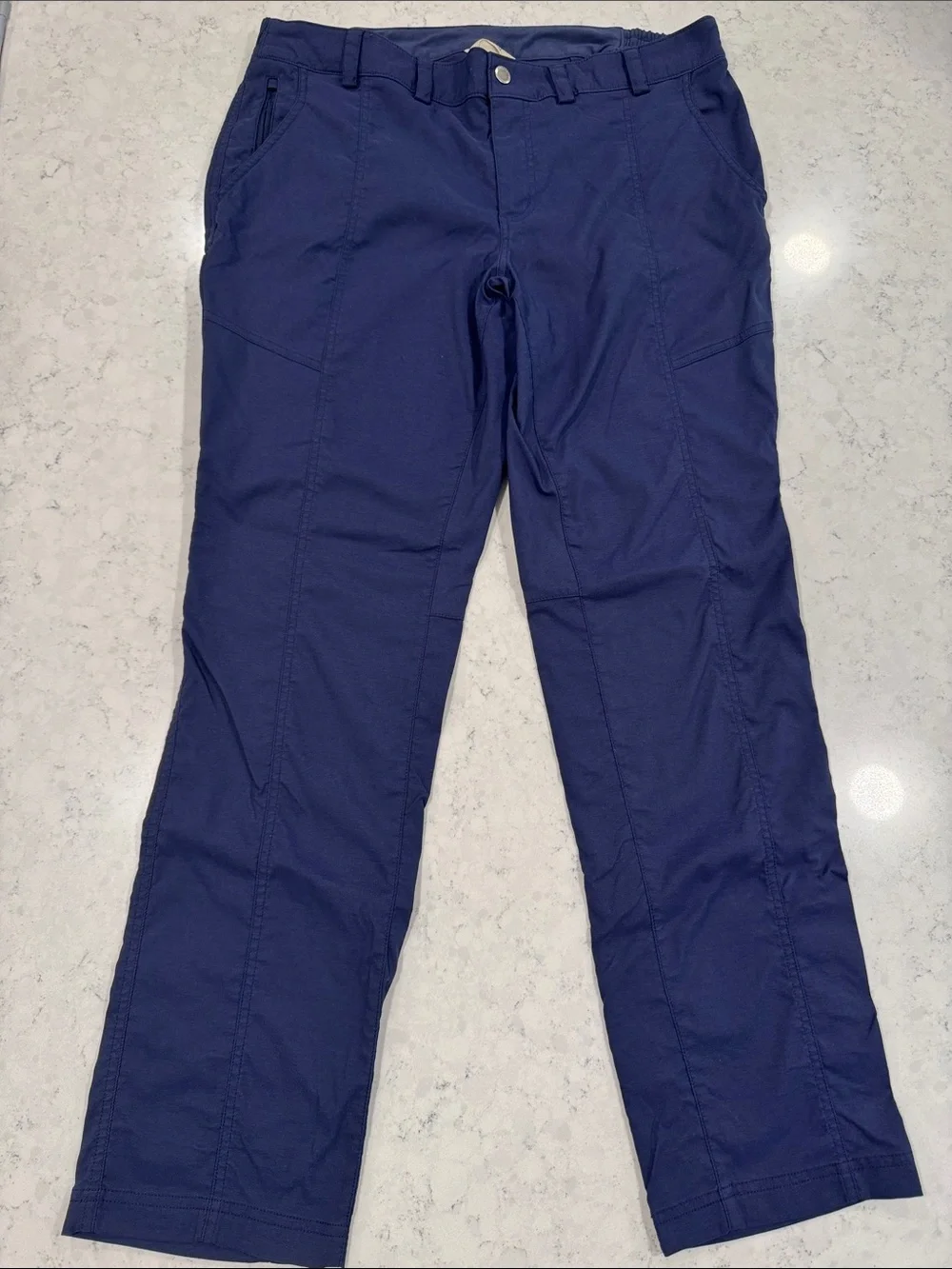 Duluth Women’s 16 X 31 Flexpedition Navy Hiking Bootcut Stretchy Snap Closure
